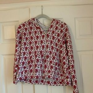 Roller Rabbit Pink Monkey Zipup